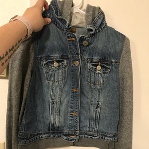 American Eagle jean jacket/hoodie